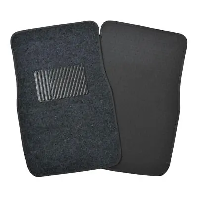 Carpet Auto Floor Mats W/ Heelpad Gray 4 Pieces Front & Rear Fits Ford Vehicles • $22.90