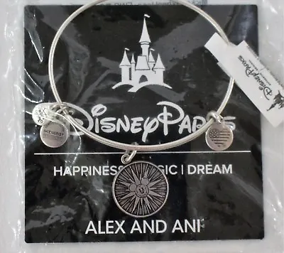 Alex And Ani Disney Mickey's Fun Wheel Bracelet Silver-Tone Rare 2016 Bangle  • $32