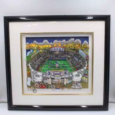 Charles Fazzino Framed Signed Pop Art New York Giants Stadium Autograph M13 • $1999.99