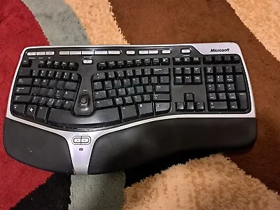 Microsoft Natural Wireless Ergonomic Keyboard 7000 NO USB Receiver  • $30