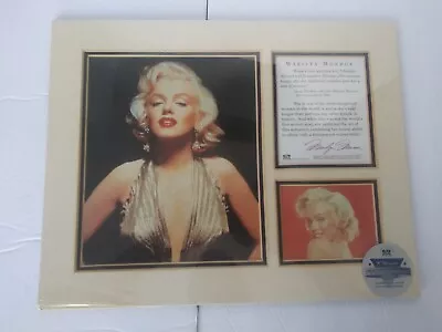 Marilyn Monroe Gold Dress Matted Print With COA.  Classic Commemorative • $55