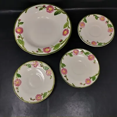 Metlox California Camellia 3 Saucers 5 1/2  And 1 Soup Bowl 8 1/2  Poppytrail • $20