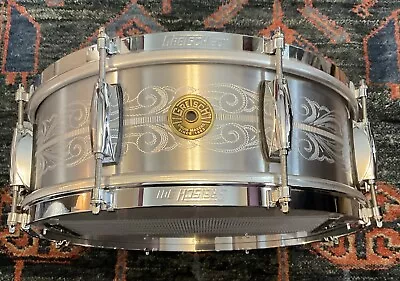 Gretsch 14  X 5  USA Custom 135th Anniversary Solid Aluminum Snare Drum • $1499