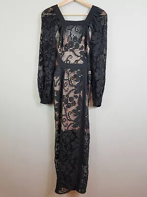 $120 • Buy ALICE McCALL | Womens You Got Love Black Dress RRP$480 [ Size AU 6 Or US 2 ]