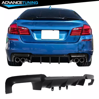 Fits 11-16 BMW F10 5 Series M Sport M5 Style Rear Bumper Lip Diffuser Spoiler • $153.99