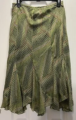 Anne Klein SIZE 4 Drape Skirt 100% Silk Multicolor NEW WITH TAGS • $21
