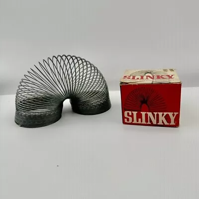 Vintage Metal Slinky In Box - By James Industries • $10