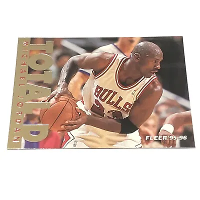 Michael Jordan 1995-96 Fleer #3 Total D Chicago Bulls NM • $9