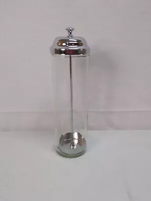 Vtg Soda Fountain Straw Holder Dispenser Glass 10 Tall Table Craft Gemco® (USA) • $9