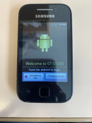£10 • Buy Samsung Galaxy Y Young GT-S5360 - Black (locked) Smartphone Mobile
