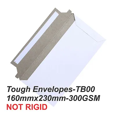 200x Card Mailer 160x230mm C5 A5 Size 300gsm Envelope Tough Bag  #TB00 • $39.85