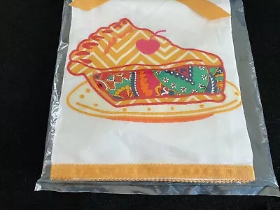 Vintage Vera Bradley Tea Towel Venetian Paisley Pie Thanksgiving • $7.99