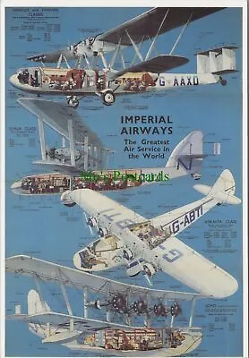Advertising Postcard -AviationImperial AirwaysGreatest Air Service Ref.RR14751 • £2.10