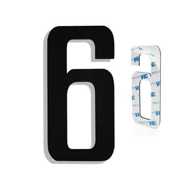 Modern House Numbers For Outside - Self-Adhesive Large 6 Inch Metal House Add... • $10.82
