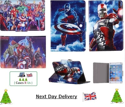 £15.99 • Buy Avengers/Heros Protective Stand-up Case For 7  8  9.7  10.1  10.2  10.4 10.5 