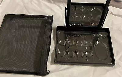 NEW Mary Kay Black Hard Makeup Holder Case With Mirror  And Tray Insert • $1.99