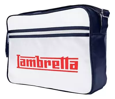 Lambretta Classic Navy Retro Messenger Shoulder Laptop Tablet Body Strap Bag • £22.99