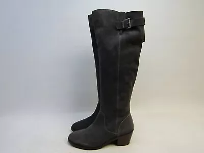 Sole Society Womens Size 10 M Gray Suede Knee High Fashion Boots • $35.14