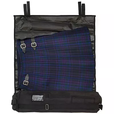 Tartanista Plain Black Kilt Roll Carrier Kilt Garment Bag Kilt Carrier Bag • $24.95