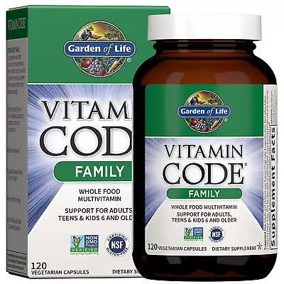 Garden Of Life Multivitamin For Women Men & Kids Age 6 And Up Vitamin Code Fam • $49.93