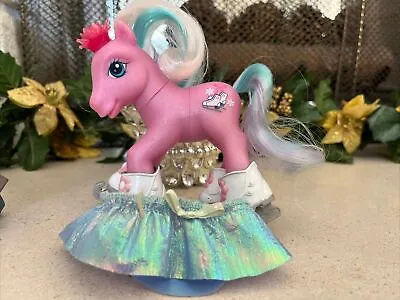 2003 My Little Pony G3 Glitter Glide Winter Ice Skating Pony All 4 Skates Tutu • $8