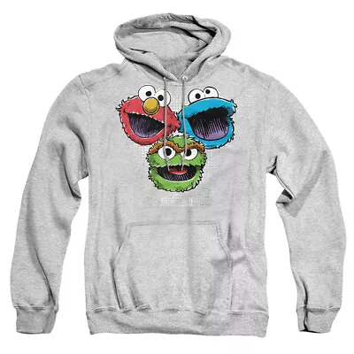 SESAME STREET HALFTONE HEADS Licensed Adult Hooded Sweatshirt Hoodie SM-3XL • $49.95