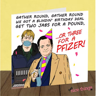 Only Fools And Horses Funny Birthday Card For Dad Him Vaccine Lockdown • £2.99