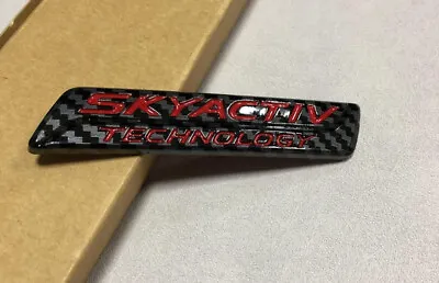 Red Carbon Fiber Rear Trunk Emblem Badge For CX5 MX-5 CX-3 6 SKYACTIV TECHNOLOGY • $17.09