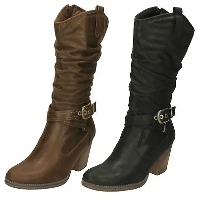 Ladies Down To Earth Slip On Calf Length Boots • $63.33