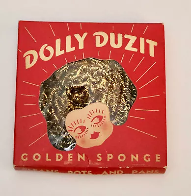 DOLLY DUZIT Golden Metal Dish Cloth Vintage Distress  • $57.59