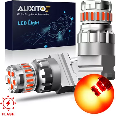 AUXITO 3157 Red LED Brake Tail Light/Parking Bulbs Strobe Flashing Blinking NEW • $13.59