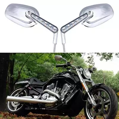 For Harley Davidson V-Rod VROD Muscle VRSCF Motorcycle LED Turn Signals Mirrors • $79.45