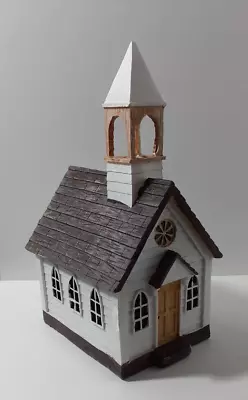 Model Railroad Building Old Schoolhouse / Town Church Chapel Hand Painted Resin • $31.97