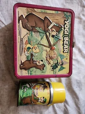 1976 Yogu Bear VITNATGE Lunch BOX And THERMOS • $150