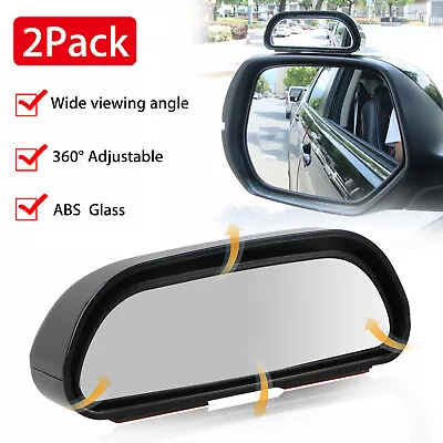 2x Blind Spot Mirrors HD Glass Convex  360° Side Rear View Mirror For Car Truck • $12.98