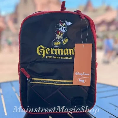 2024 Disney Parks Lug EPCOT Germany World Showcase Mickey Mouse AOP Backpack • $110