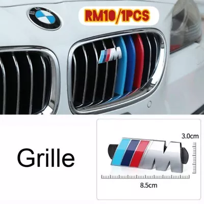 1pPC 3D Metal M Power Car Front Grille Emblem Chrome Badge Emblem For BMW • $15.15