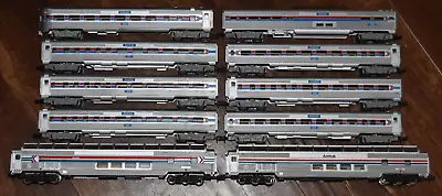 10 N Gauge Scale Amtrak Passenger Cars Minitrix Trix 5221 3339 9354 305 9350 • $99.95