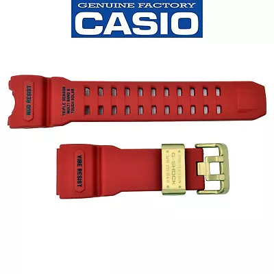 Genuine CASIO G-SHOCK Watch Band Strap GWG-1000GB-4A Mudmaster Red Rubber • $215.35