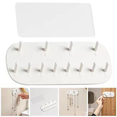 Necklace Hanger Wall-mounted Organizer Paste Wall Hanging Storage Jewelry Hook • $13.93