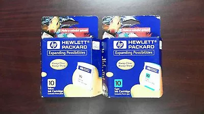 C4841A C4842A Genuine HP 10 Color Ink Cartridge 2000C 2500C Lot Of 2 Free Ship • $8.99