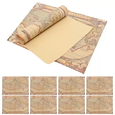 10pcs World Map Wrapping Paper Gift Packing Paper For Birthday Presents Holid... • $27.15
