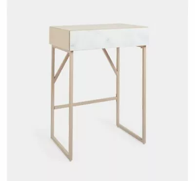 £116.09 • Buy Marble Dressing Console Table Hallway Metal Furniture Small Modern Side Vanity