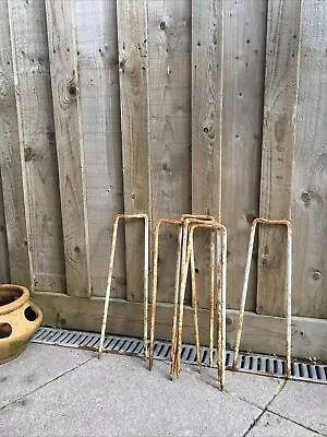 Jaques 21” Iron Croquet Hoops Vintage Original 1930s Complete Set Of 6 • £50