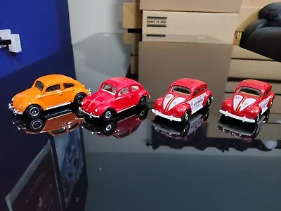 4x Matchbox 1962 VW Beetles (Loose) • £3