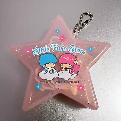 Sanrio 2002 VTG Little Twin Stars Kiki Lala 91 Sticker Flakes W/ Star Case Y2K • $35