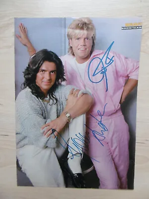 Modern Talking Band Signed 8x11 Inch Magazine-picture Autographs • $80