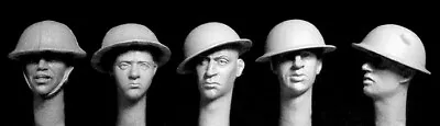 Hornet WW1 5 British Heads + Brodie Helmets HBH18 1/35th Unpainted Kit • $20.15