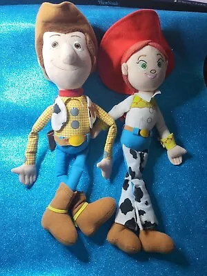 Disney Pixar🧸 Toy Story  WOODY & JESSIE  Plush Character Dolls 45cm 🧸FREE POST • $49.99