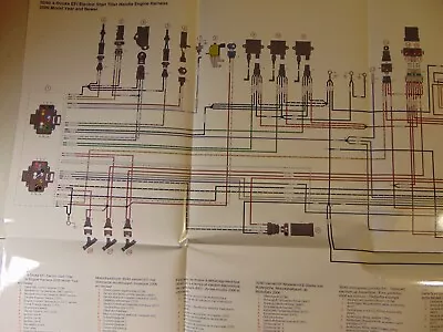 2006 Mercury Outboard 30 40 HP EFI 4-Stroke Wiring Harness Diagram Tiller Electr • $4.51